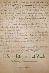 front cover of F. Scott Fitzgerald at Work