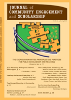 front cover of Journal of Community Engagement and Scholarship, Vol 3, No 1