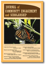 front cover of Journal of Community Engagement and Scholarship, Vol 1 No 1