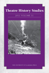 front cover of Theatre History Studies 2011, Vol. 31