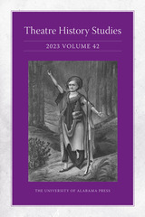 front cover of Theatre History Studies 2023, Vol. 42