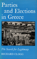front cover of Parties and Elections in Greece