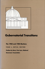 front cover of Gubernatorial Transitions