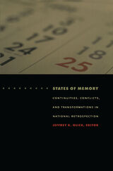 front cover of States of Memory