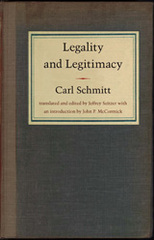 front cover of Legality and Legitimacy
