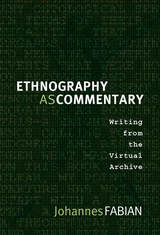 front cover of Ethnography as Commentary