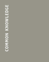 front cover of Common Knowledge (Inaugural issue marking return to publication), Volume 8