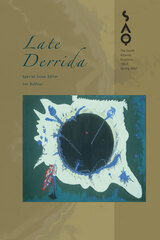 front cover of Late Derrida, Volume 106