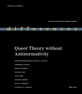 front cover of Queer Theory without Antinormativity
