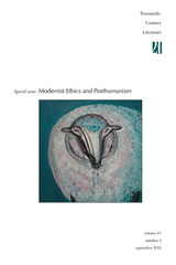 front cover of Modernist Ethics and Posthumanism