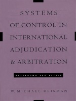 front cover of Systems of Control in International Adjudication and Arbitration