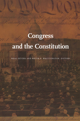 front cover of Congress and the Constitution