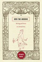 front cover of Into the Archive