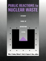 front cover of Public Reactions to Nuclear Waste