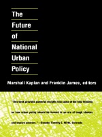 front cover of The Future of National Urban Policy