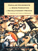 front cover of Popular Movements and State Formation in Revolutionary Mexico