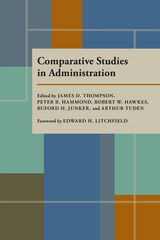 front cover of Comparative Studies in Administration