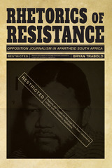 front cover of Rhetorics of Resistance
