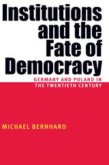 front cover of Institutions And The Fate Of Democracy