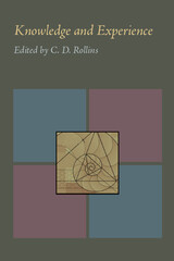 front cover of Knowledge and Experience