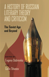 front cover of A History of Russian Literary Theory and Criticism