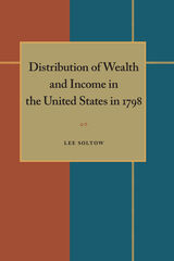 front cover of Distribution of Wealth and Income in the United States in 1798