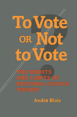 front cover of To Vote or Not to Vote