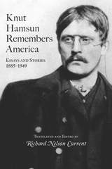 front cover of Knut Hamsun Remembers America