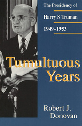 front cover of Tumultuous Years