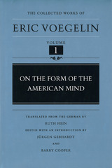 front cover of On the Form of the American Mind (CW1)