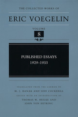 front cover of Published Essays, 1929-1933 (CW8)