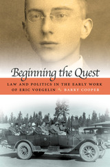 front cover of Beginning the Quest