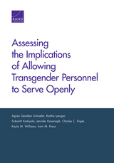 front cover of Assessing the Implications of Allowing Transgender Personnel to Serve Openly