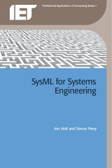 front cover of SysML for Systems Engineering