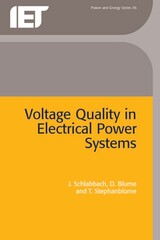front cover of Voltage Quality in Electrical Power Systems