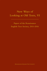 front cover of New Ways of Looking at Old Texts, VI