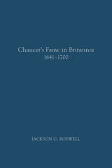 front cover of Chaucer’s Fame in Britannia 1641–1700