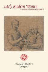 front cover of Early Modern Women Journal Volume 12.2