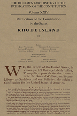 front cover of Documentary History of the Ratification of the Constitution, Volume 24