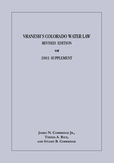 front cover of Vraneshs Water Law Supp 2003