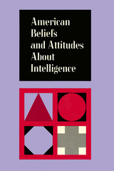 front cover of American Beliefs About Intelligence