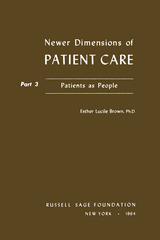 front cover of Newer Dimensions of Patient Care