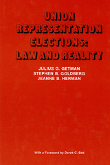 front cover of Union Representation Elections