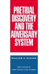 front cover of Pretrial Discovery and the Adversary System