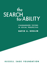 front cover of The Search for Ability