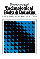front cover of Perceptions of Technological Risks and Benefits