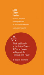 front cover of Work and Family in the United States