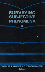 front cover of Surveying Subjective Phenomena