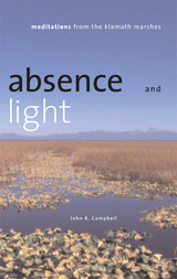 front cover of Absence And Light