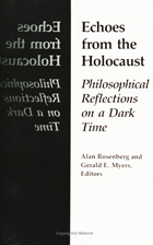 front cover of Echoes From The Holocaust